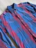 Vintage 90s Jockey Red/Blue Gingham Flannel Button Up Shirt - Large