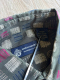 Vintage 90s Ambassador's OKC Wild Abstract Print Button Up Dress Shirt - Med/Lrg