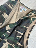 Vintage 80s Sports Afield Camo Hunting Vest with Game Bag - Large
