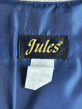 Vintage 90s Jules Denim Western Vest w/Silver Conchos - Med/Lrg