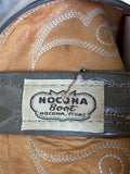 Women’s Size 6.5 Vintage 80s Nocona Gray Leather Cowboy Boots