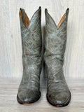 Women’s Size 6.5 Vintage 80s Nocona Gray Leather Cowboy Boots