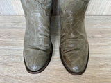 Women’s Size 6.5 Vintage 80s Nocona Gray Leather Cowboy Boots