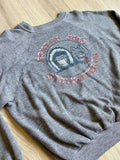 Vintage 80s Eskimo Joe's Cropped Heather Gray Crew Neck Sweatshirt - Medium