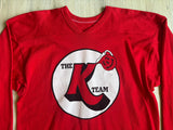 Vintage 70s Kool Aid K Team Long Sleeve Jersey / Ringer Oversized T-Shirt - Sm/Med