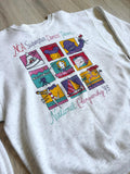 Vintage 90s NCA Superstar Dance California 1993 Crew Neck Sweatshirt - Medium