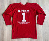 Vintage 70s Kool Aid K Team Long Sleeve Jersey / Ringer Oversized T-Shirt - Sm/Med