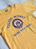 Vintage 80s Tuloso-Midway / Chief Yellow T-Shirt - Small
