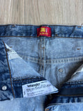 Classic Wrangler 36MWZ Slim Fit Acid Wash Denim Cutoff Shorts (30 Waist)