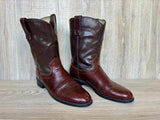 Size 8.5 EE Vintage 80s Wrangler Faux Lizard Skin Cowboy Boots