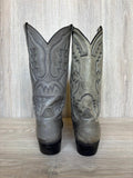 Women’s Size 9B Vintage 80s Mercedes by Teners Gray Leather Cowboy Boots