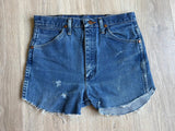 Classic Wrangler 936 Blue Jean / Denim Cutoff Shorts (29 Waist)