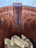 Size 9.5 Vintage Acme Brown Roughout Suede Leather Cowboy Boots