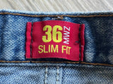 Classic Wrangler 36MWZ Slim Fit Blue Jean / Denim Cutoff Shorts (29 Waist)