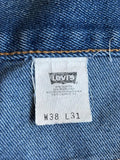 Vintage 80s Levi's 517 Blue Tab Denim High Rise Cutoff Shorts (38 Waist)