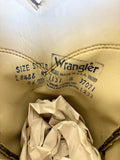 Size 8.5 EE Vintage 80s Wrangler Faux Lizard Skin Cowboy Boots