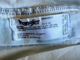 Classic Wrangler 936 White Wash Denim Cutoff Shorts (32 Waist)