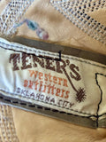 Women’s Size 9B Vintage 80s Mercedes by Teners Gray Leather Cowboy Boots