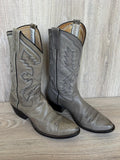 Women’s Size 9B Vintage 80s Mercedes by Teners Gray Leather Cowboy Boots