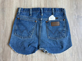 Classic Wrangler 936 Blue Jean / Denim Cutoff Shorts (29 Waist)
