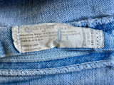 Vintage 80s Wrangler Blue / Light Wash Denim High Rise Cutoff Jean Shorts (34 Waist)