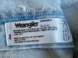 Classic Wrangler 936 Light Wash Blue Jean / Denim Cutoff Shorts (33-34 Waist)