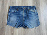 Classic Wrangler 936 Blue Jean / Denim Cutoff Shorts (35-36 Waist)